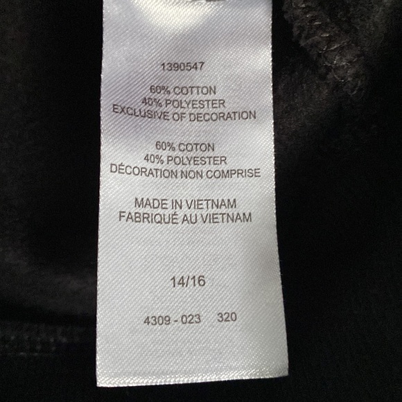 Hurley Boys Size 14/16 Black Hooded Sweatshirt - Picture 7 of 7